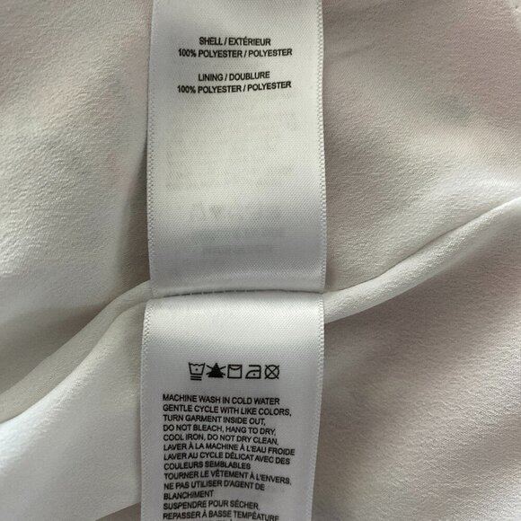 LUCKY BRAND LIGHT LINED FLORAL LONG SLEEVE CHIFFON DRESS WITH RUFFLES SIZE L - Picture 7 of 8